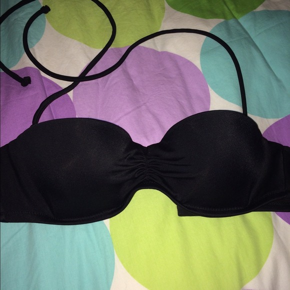 Black Push-up Bandeau Bathing Suit