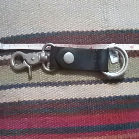 Beautiful monogramable mohagany brown key fob