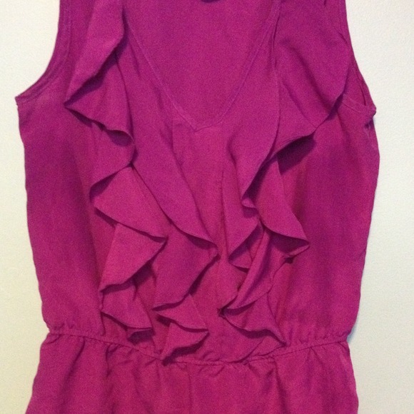 Purple Top W/ Ruffles - Picture 4 of 4