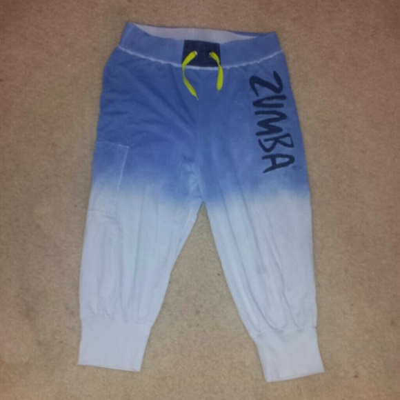 Zumba ombre blue harem capri