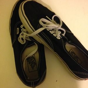 Black and white vans