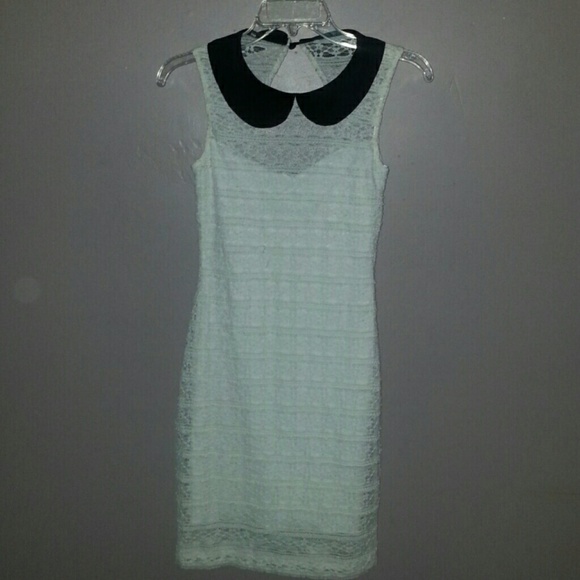 White Lace Body Con Dress