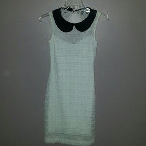 White Lace Body Con Dress