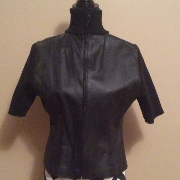 Leather Sweater