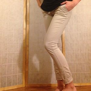 Khaki capris