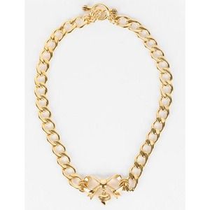 Juicy Couture Bow Starter Gold Necklace