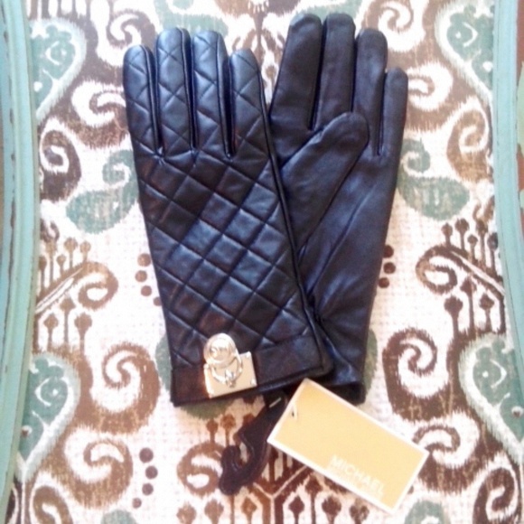 NWT Michael Kors Leather Gloves