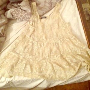 Floral patterned long shirt or short dress