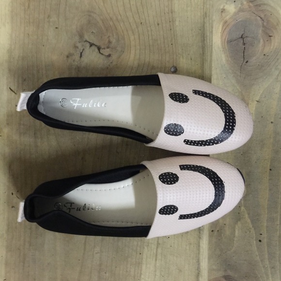 Brand new smile face shoes