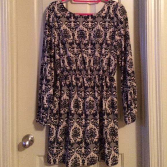 Black and Cream Dress