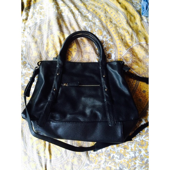 Forever 21 Black Leather Tote
