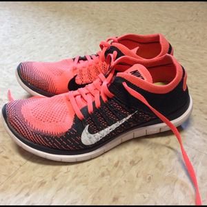 Nike Flyknit 4.0 Orange and Black