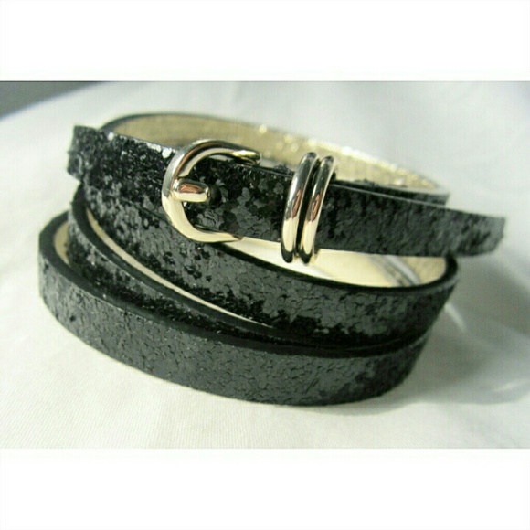 ✨SOLD✨Black Glittery Belt