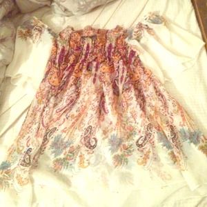 Patterned flowing shirt