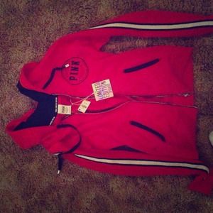 Limited edition Victoria's Secret pink zip up
