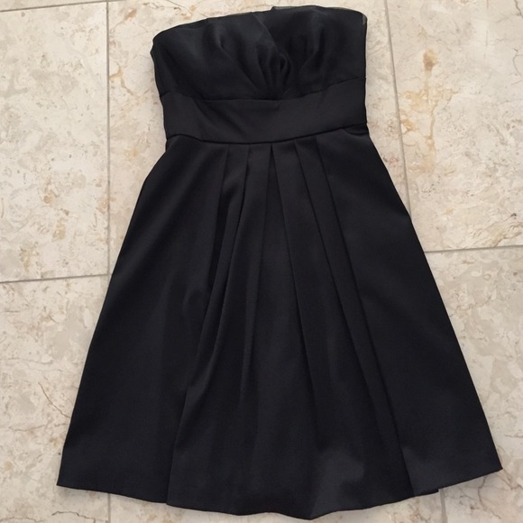 Beautiful strapless pleated cocktail dress