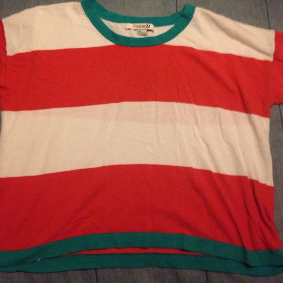 Striped crop top