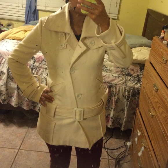 🎉HOST PICK🎉Y2K Nordstroms Winter White Coat - Picture 5 of 7
