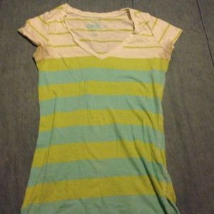 Striped vneck