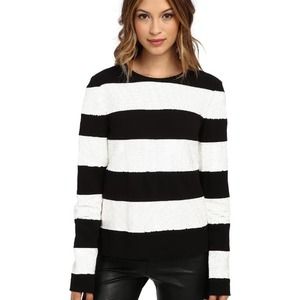 Rachel Zoe Veronique Boxy Ponte & Sequin Top