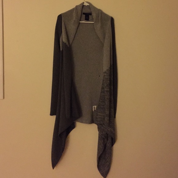 Calvin Klein long asymmetrical cardigan