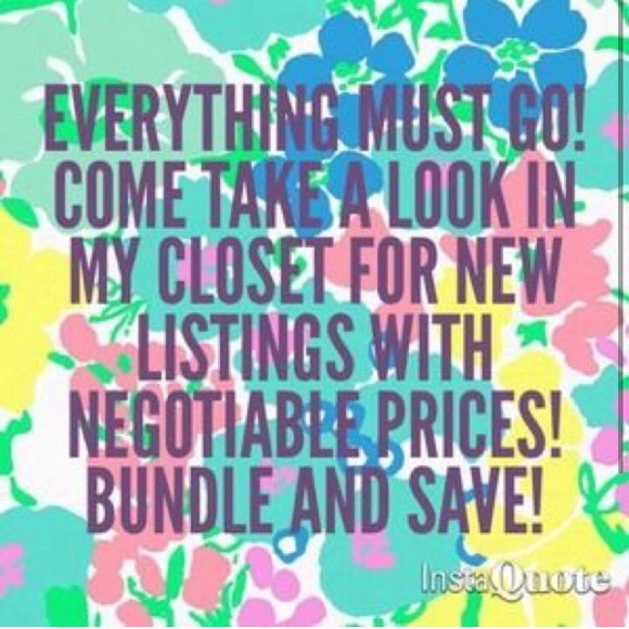 take a look 👌everything must go!!💛💜