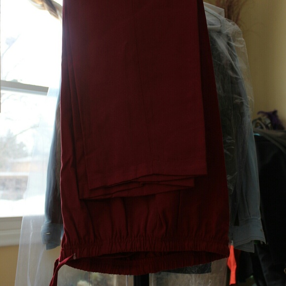 Studio works red drawstring pants