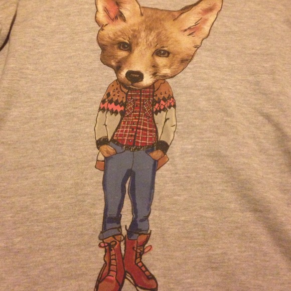 Cowboy fox crew neck