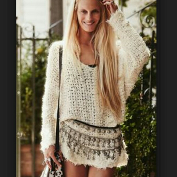 SOLD!Free people ivory sweather dress!