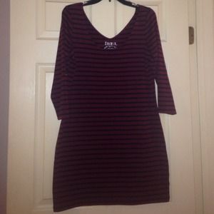 Decree. Striped dress.