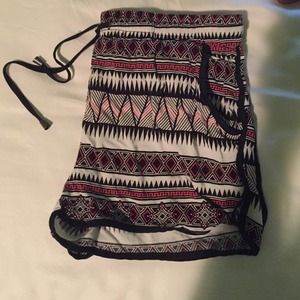 High Wasted Aztec Shorts