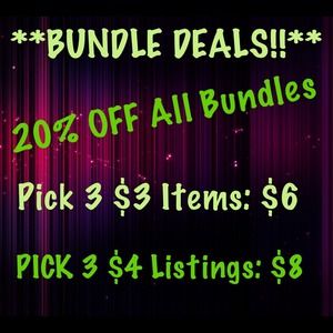 BUNDLE AND SAVE!