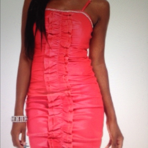 Coral dress