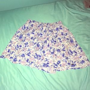 Blue and light purple circle skirt