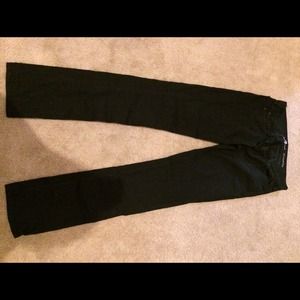 7 for allmankind Roxanne black straight leg jeans