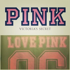 PINK Green sweatshirt