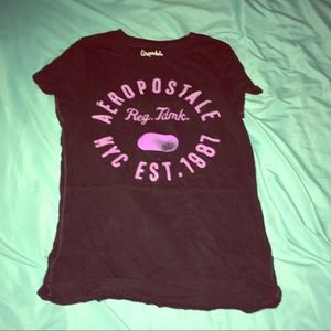 Black and purple Aeropostale shirt