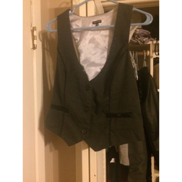 Grey & Black Vest