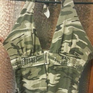 Sexy Camo Halter top