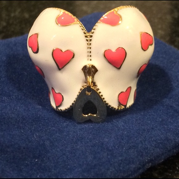 White and Pink Bustier Ring