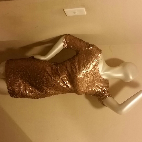 Gold Sequin Dress