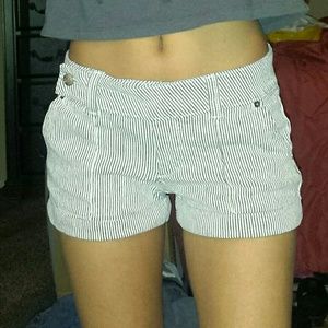 Bebe striped shorts