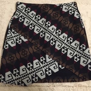 Zara Tribal wrap skirt