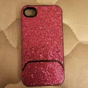 Pink sequence iphone 4/4s case
