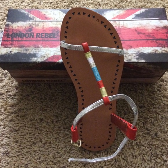 New in box London rebel sandals