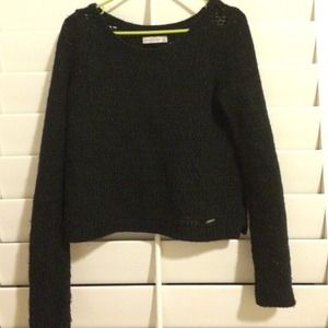 Abercrombie navy cropped sweater
