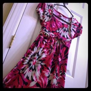 Pink & Purple Formal Flower Dress