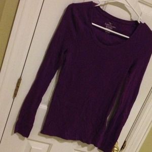 Long Sleeve Purple Sweater
