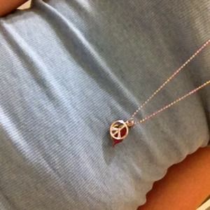 Peace, Heart, & Lips Necklace