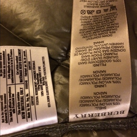 Sold for $275 Burberry BRIT green down puffer - Picture 4 of 4